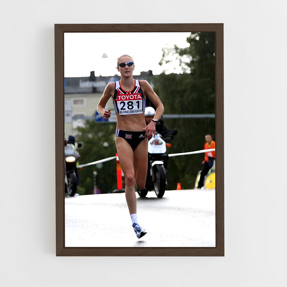 Poster La Course de Paula – affiche Athlétisme (vue 5)